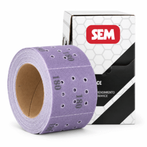 ROLLO DE LIJA EN TIRAS PERFORADAS MORADA SEM