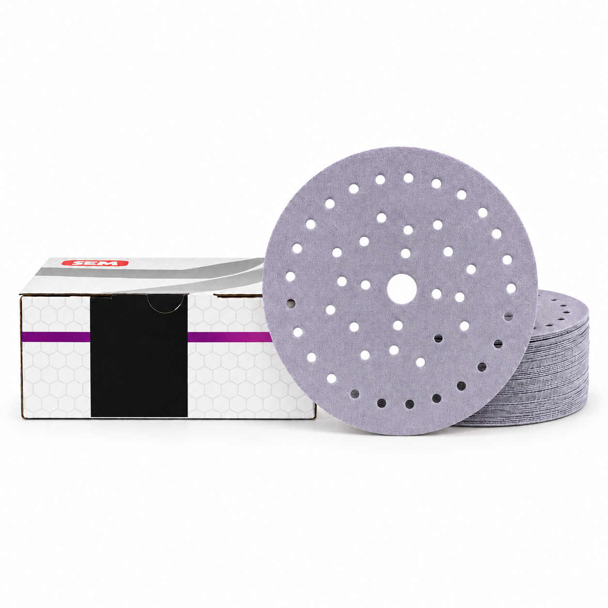 LIJA ORBITAL 6" PERFORADA MORADA SEM