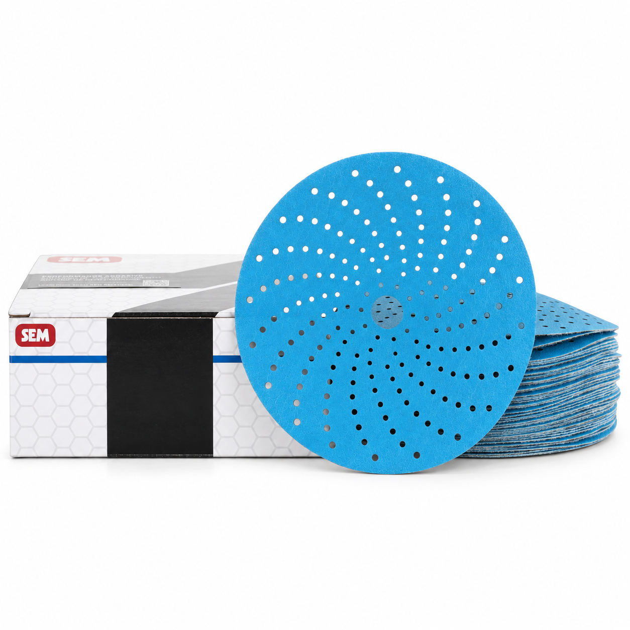 LIJA ORBITAL 6" AVS PERFORADA AZUL SEM