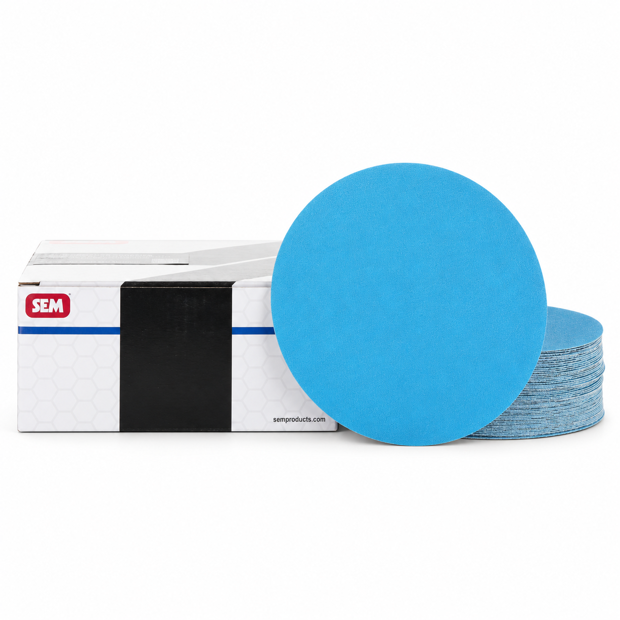 LIJA ORBITAL 6" AZUL LISA SEM