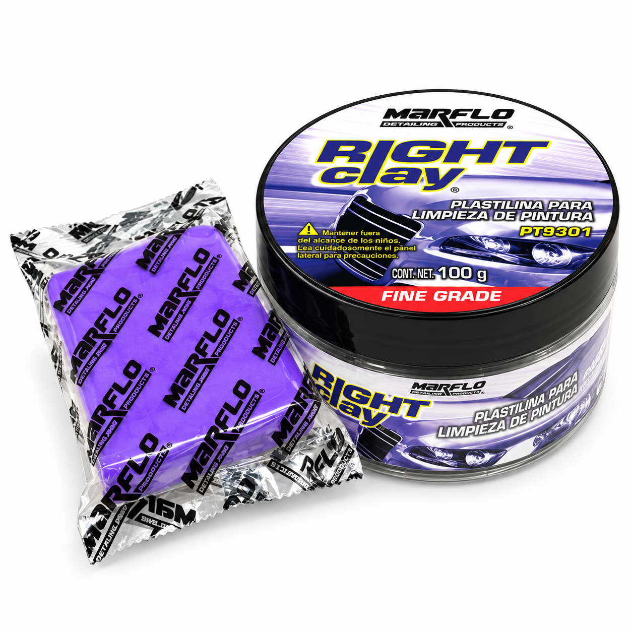 PLASTILINA RIGHT CLAY ARCILLA MORADA 100GR